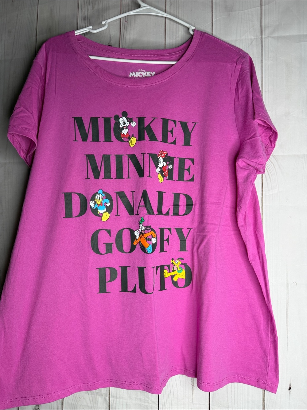Womens plus Disney Pink Graphic Tee with Classic Mickey Friends 2xl -1168